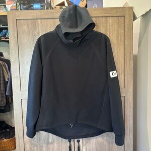 Zyia Medium Active Game Day Hoodie Sweatshirt Black